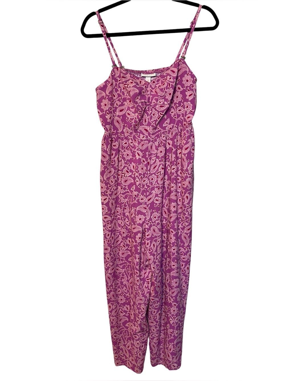 Knox Rose Paisley Magenta Print Romper M